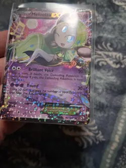LP/NM Pokemon Meloetta EX RC11/RC25 Legendary Treasures: Radiant Collection HOLO - Image 5