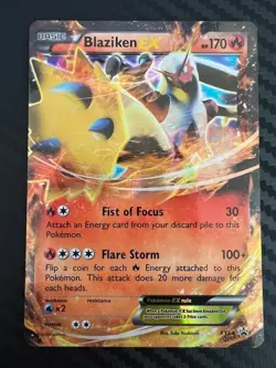 Pokemon TCG Blaziken EX XY54 Holo Black Star Promo LP - Image 1