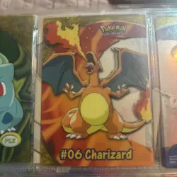 2000 Topps Pokemon Clear Charizard #6 Tv Animation - Image 2