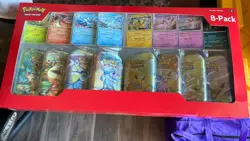 2 Pokemon TCG Prismatic Evolutions 8-Pack Mini-Tins Promos Costco Bundle IN HAND - Image 2