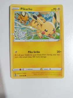 Pokemon Pikachu Snowflake Stamp Holiday Calendar 049/195 Silver Tempest - Image 1
