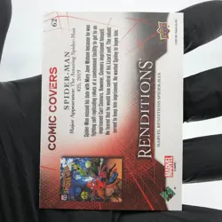 Marvel Card Spider-Man 62 Comic Covers Fleer Upper Deck Renditions [NM] - Image 3
