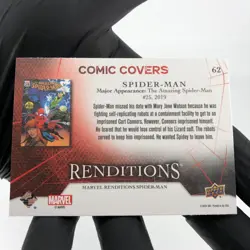 Marvel Card Spider-Man 62 Comic Covers Fleer Upper Deck Renditions [NM] - Image 4