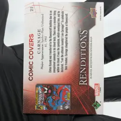 Marvel Card Carnage 21 Comic Covers Fleer Upper Deck Renditions [NM] - Image 3