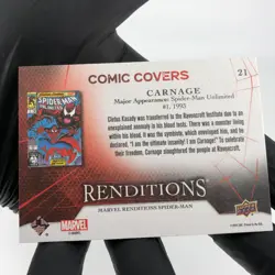 Marvel Card Carnage 21 Comic Covers Fleer Upper Deck Renditions [NM] - Image 4