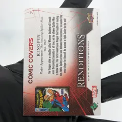 Marvel Card Kingpin 7 Comic Covers Fleer Upper Deck Renditions [NM] - Image 3