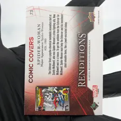 Marvel Card Spider-Woman 73 Comic Covers Fleer Upper Deck Renditions [NM] - Image 3
