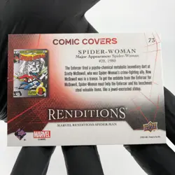 Marvel Card Spider-Woman 73 Comic Covers Fleer Upper Deck Renditions [NM] - Image 4