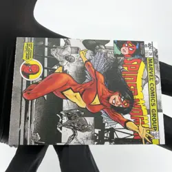 Marvel Card Spider-Woman 73 Comic Covers Fleer Upper Deck Renditions [NM] - Image 5