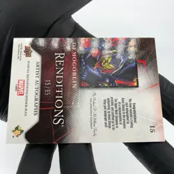 Marvel Card Demogoblin 15 Singed Kevin Sharpe /65 Upper Deck Renditions [NM] - Image 4