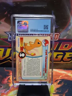 1999 Topps Pokemon Charmander TV Card #4 red logo 4th print Psa 8 Nm/Mint - Image 2