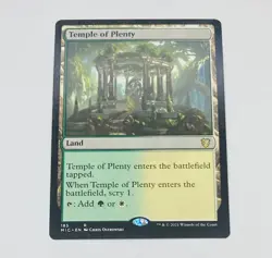 Temple Of Plenty 185 Magic The Gathering Trading Card MTG Tc7 - Image 1