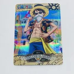 Monkey D Luffy - One Piece Trading Card Game Holo Foil Prism Cool Art Tc8 - Image 1