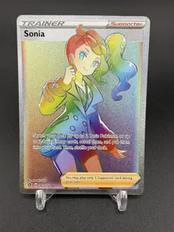 Sonia 203/192 - Rebel Clash - Rainbow Rare - Pokemon Card - NM - Image 1