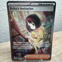 Pokemon TCG Erika's Invitation 203/165 S&V 151 Special Illustration Rare Card - Image 3