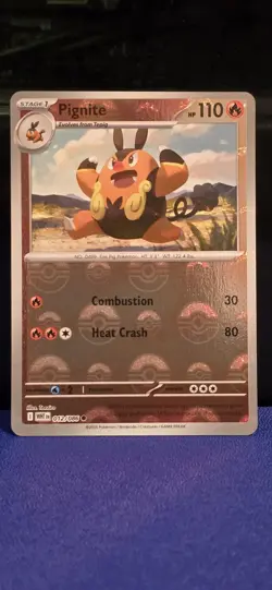 Pokemon TCG Pignite Card White Flare Rare Holo Pokeball NM Condition 012/086 - Image 1