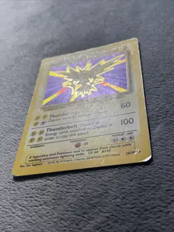 Zapdos 16/107 1999 Base Set Ken sugimori Holo Pokemon Card Rare Vintange WOTC - Image 2