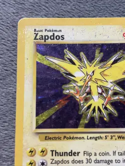 Zapdos 16/107 1999 Base Set Ken sugimori Holo Pokemon Card Rare Vintange WOTC - Image 4