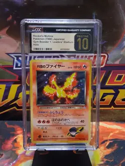 Team Rocket's Moltres No.146 Holo Rare Gym Japanese Pokemon Card Cgc 10 Regrade - Image 1