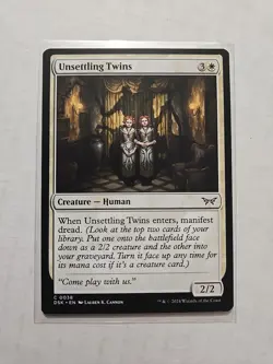 Unsettling Twins - Duskmourn - LP - MTG Magic - Common - Creature - Image 1