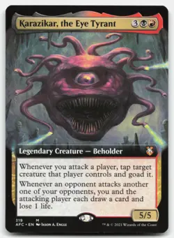 MTG Karazikar, the Eye Tyrant (Extended Art) M Commander: Adventures in the Forg - Image 1