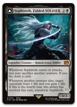 Sephiroth, Fabled SOLDIER #115 (NM) Final Fantasy FIN Magic MTG - Image 1