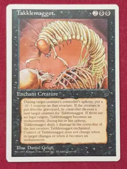 Magic The Gathering CHRONICLES TAKKLEMAGGOT black card MTG - Image 1