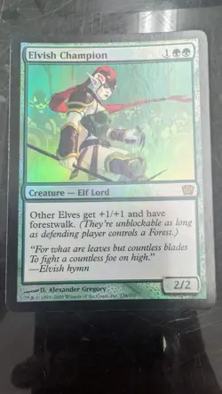 Elvish Champion 9th Edition Foil Magic Card MTG - Image 1