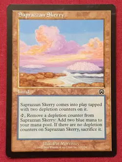 Magic The Gathering MERCADIAN MASQUES SAPRAZZAN SKERRY land card MTG - Image 1
