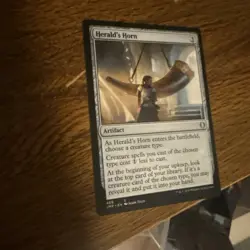 Herald's Horn Jumpstart Regular JMP 469 Uncommon Colorless Artifact - MTG - NM - Image 1