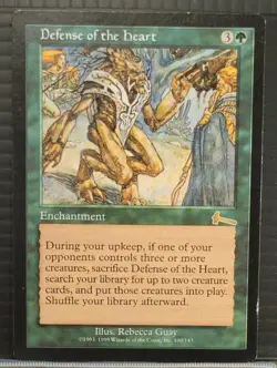 Mtg DEFENSE OF THE HEART LP Urza's Legacy 100/143 -Argo- - Image 1