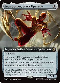 Iron Spider, Stark Upgrade (FOIL) x1 - MTG Marvel's Spider-Man SPM #279 - Image 1