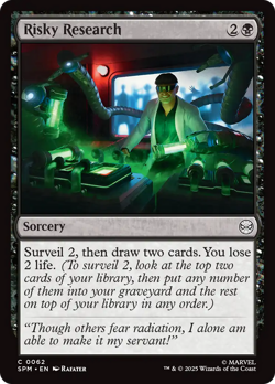 Risky Research (FOIL) x1 - MTG Marvel's Spider-Man SPM #62 - Image 1