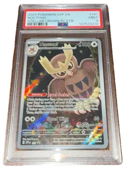 STAMPED PSA 9 NOCTOWL #141 SV BLACK STAR PROMO POKEMON CENTER ETB - Image 3