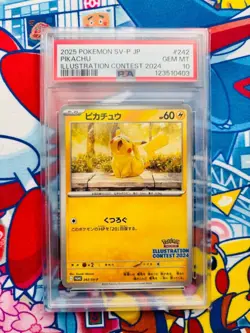 ■ PSA10 ■ 2025 Pikachu Illustration Contest PROMO #242 POKEMON JAPANESE SV-P - Image 3