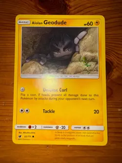 2017 Pokemon Sun & Moon Crimson Invasion 32 Alolan Geodude - Image 1