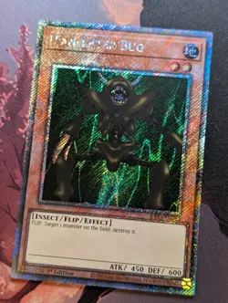 Man-Eater Bug RA03-EN082 Platinum Secret Rare 1st Edition YuGiOh TCG Card - Image 1