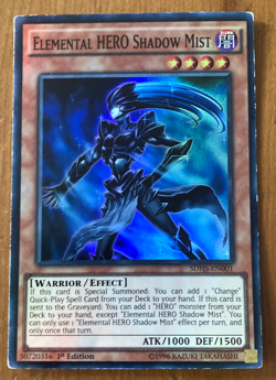 Elemental HERO Shadow Mist SDHS-EN001 Yugioh Card - Image 1