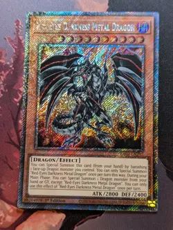 Red-Eyes Darkness Metal Dragon RA03-EN212 Platinum Secret Rare 1st Ed Yugioh - Image 1