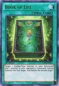 YUGIOH Book of Life LCJW-EN211 1st edition Ultra Rare MP / LP - Image 1