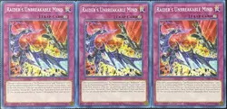 Raider's Unbreakable Mind PHRA-EN068 Phantom Rage 1st Edition (x3) Yugioh Card - Image 1