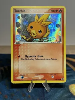 Torchic 69/106 EX Emerald 2005 Reverse Holo Foil Stamped Pokemon Card TCG - Image 1
