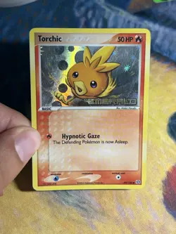 Torchic 69/106 EX Emerald 2005 Reverse Holo Foil Stamped Pokemon Card TCG - Image 3