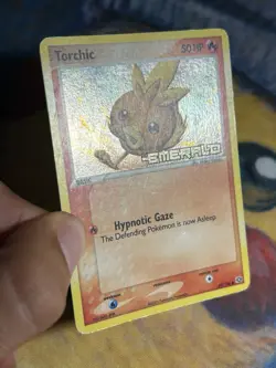 Torchic 69/106 EX Emerald 2005 Reverse Holo Foil Stamped Pokemon Card TCG - Image 4