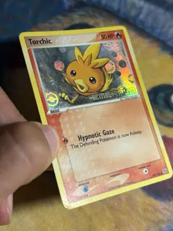 Torchic 69/106 EX Emerald 2005 Reverse Holo Foil Stamped Pokemon Card TCG - Image 5