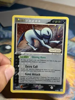 Absol 15/92 EX Legend Maker Reverse Holo Rare Stamped Pokemon Card HP DMG - Image 3