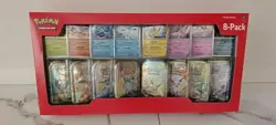 Pokemon TCG Prismatic Evolutions Costco 8 Mini-Tin Bundle w/ Promo Cards NEW - Image 1