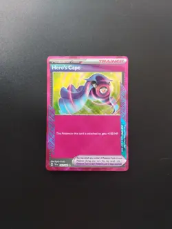 Hero's Cape 152/162 NM SV05 Temporal Forces Holo Rare Pokemon Card - Image 1