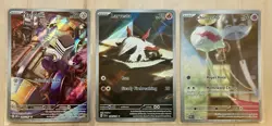 Lot of 3 Cards Pokemon English Full Art Holo - Pack Fresh NMOB FREE SHIPPING - Image 1