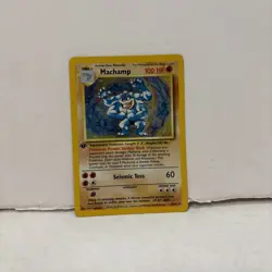 Machamp 8/102 Pokemon Card 1st Edition Base Set Holo WOTC 1999 HP Rare - Image 4